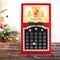 Stony Creek 16.0 Inch Jolly Holiday Pre-Lit Wood Countdown Calendar Accent Christmas Lighted Glass Accent , Santa Snowflake Reindeer